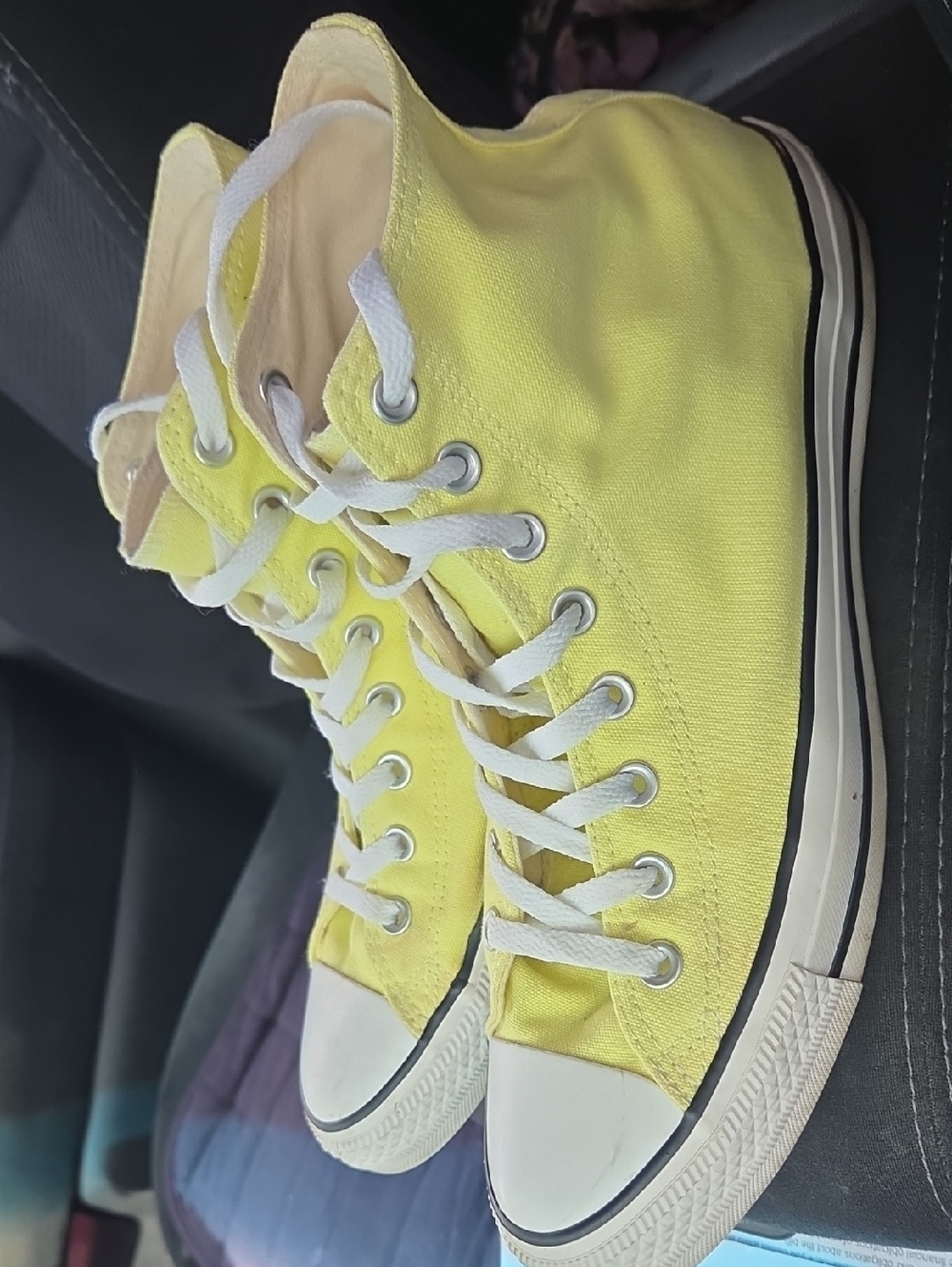 Converse Yellow High-Top Canvas Sneakers for Women